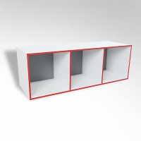 Открытая настенная полка-3-х секционная ТР3 ЛДСП  - «globural.ru» - Воткинск