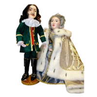 Комплект театральных кукол "Петр I и Екатерина" - «globural.ru» - Воткинск