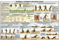 Плакат "Приемы и правила метания гранат" - «globural.ru» - Воткинск