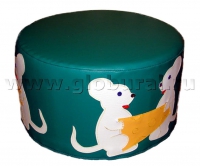 Пуфик «Мыши» (шелкография, ВИК) - «globural.ru» - Воткинск