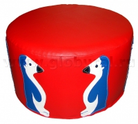 Пуфик «Пингвины» (шелкография, ВИК) - «globural.ru» - Воткинск
