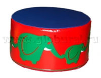 Пуфик «Слоны» (шелкография, ВИК) - «globural.ru» - Воткинск