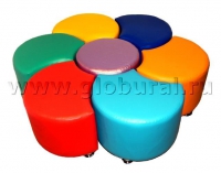 Комплект пуфиков "Семицветик" (ВИК) - «globural.ru» - Воткинск