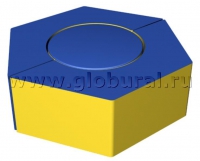 Шестигранное кресло - пуф 80*70*30см (ВИК) - «globural.ru» - Воткинск