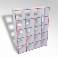 Шкаф открытый многосекционный ТР20 ЛДСП - «globural.ru» - Воткинск