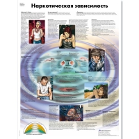 Плакат "Наркотическая зависимость", ламинированный, 50*67 см - «globural.ru» - Воткинск