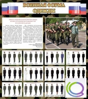 Стенд "Военная форма одежды (флаг РФ)" - «globural.ru» - Воткинск
