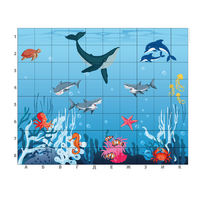 Коврик для логобота Пчелка "Животные морей и океанов" - «globural.ru» - Воткинск