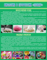 Стенд "Биология в профессии повар" - «globural.ru» - Воткинск