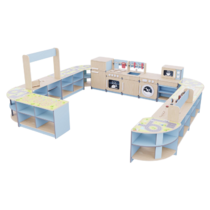 Игровая зона «Островок мастеров» из коллекции мебели «НЕГА» (голубой) - «globural.ru» - Воткинск