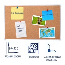 Доска пробковая 1200х900 - «globural.ru» - Воткинск