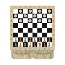 Настенная игра «2 в 1 шашки + шахматы» - «globural.ru» - Воткинск