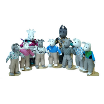 Набор шагающих кукол к сказке "Волк и семеро козлят" - «globural.ru» - Воткинск