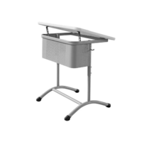 Стол ученический одноместный регулируемый по высоте с наклонной пластиковой столешницей - «globural.ru» - Воткинск