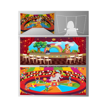 Стенд для сюжетно-ролевых игр 2-х сторонний (Цирк, театр) - «globural.ru» - Воткинск