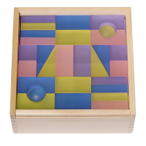 Набор полупрозрачных строительных кубиков 1 (84 элемента) - «globural.ru» - Воткинск