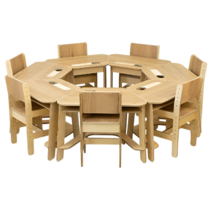 Комплект детских столов и стульев для детей с 3 до 7 лет (7 комплектов) - «globural.ru» - Воткинск