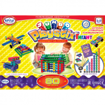 Развивающий конструктор "Плейстикс" Гигант. С дорожной сумкой. Комплект на группу - «globural.ru» - Воткинск