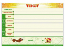 Магнитно-маркерный стенд по обучению грамоте "Текст" с набором магнитных карточек + методические рекомендации - «globural.ru» - Воткинск