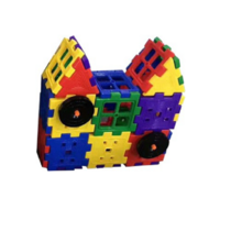 Набор для конструирования «Строительные интерактивные блоки стандарт» Комплект №2 "Домик с колесом"   - «globural.ru» - Воткинск