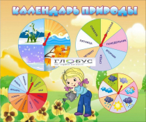 Стенд "Календарь природы" (вариант 1) - «globural.ru» - Воткинск