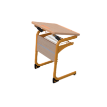 Стол ученический одноместный с регулировкой наклона столешницы на плоскоовальной трубе 3-5 гр.р - «globural.ru» - Воткинск