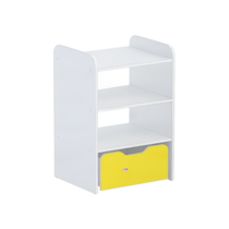 Стеллаж для пособий 5 (белый/желтый) - «globural.ru» - Воткинск