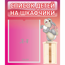 Стенд "Список на шкафчики" - «globural.ru» - Воткинск