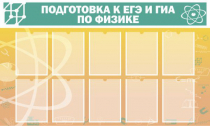 Стенд "Подготовка к ЕГЭ и ОГЭ по физике вариант 2 (10 карманов)" - «globural.ru» - Воткинск