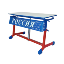 Стол ученический двухместный "Патриот-2о" на газовом лифте (р.гр. № 3-7 и наклоном столешницы) - «globural.ru» - Воткинск