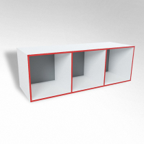 Открытая настенная полка-3-х секционная ТР3 ЛДСП  - «globural.ru» - Воткинск