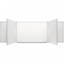 Доска магнитно-маркерная настенная пятиэлементная белая полимерная - «globural.ru» - Воткинск