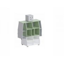 Стеллаж «Робот» (фисташковый/белый/серый) - «globural.ru» - Воткинск