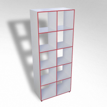 Шкаф открытый многосекционный ТР10 ЛДСП  - «globural.ru» - Воткинск