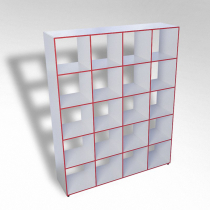 Шкаф открытый многосекционный ТР20 ЛДСП - «globural.ru» - Воткинск