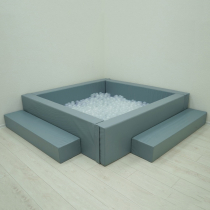 Сухой бассейн с шариками и RGB-подсветкой 140х140 см - «globural.ru» - Воткинск