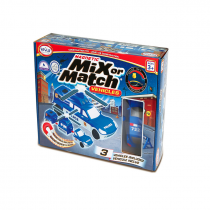 Магнитный конструктор Транспорт "Смешай и собери". Серия Полиция. Стартовый набор - «globural.ru» - Воткинск