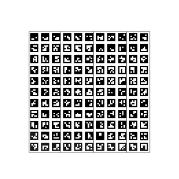 Поле aruco-меток, не бликующая поверхность 101 метка - «globural.ru» - Воткинск