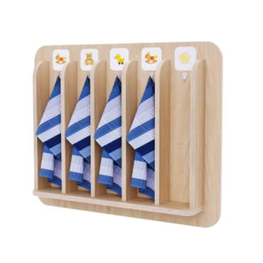 Детская вешалка для полотенец в центральную группу из коллекции «НЕГА» - «globural.ru» - Воткинск