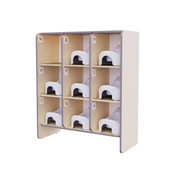 Детский стеллаж под горшки из коллекции «НЕГА» (бежевый) - «globural.ru» - Воткинск