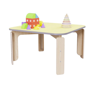 Квадратный растущий стол из коллекции «НЕГА» р.гр. 0-1 (цвет желтый) - «globural.ru» - Воткинск