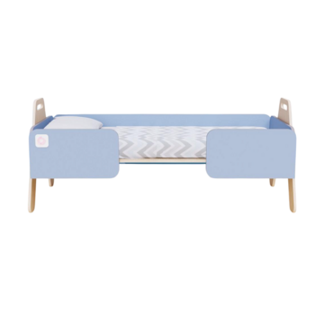 Кровать детская из коллекции «НЕГА» (цвет голубой) - «globural.ru» - Воткинск