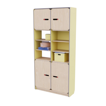 Рабочий стеллаж для воспитателя из коллекции «НЕГА» (цвет желтый) - «globural.ru» - Воткинск