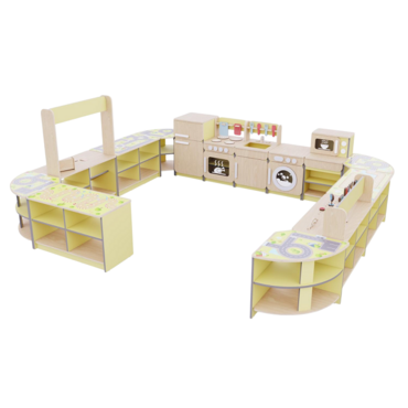 Игровая зона «Островок мастеров» из коллекции мебели «НЕГА» (желтый) - «globural.ru» - Воткинск