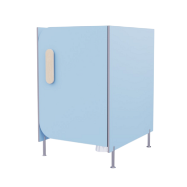 Гигиеническая кабинка из коллекции «НЕГА» (цвет голубой) - «globural.ru» - Воткинск