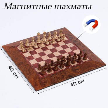 Шахматы магнитные доска и фигуры из пластика - «globural.ru» - Воткинск