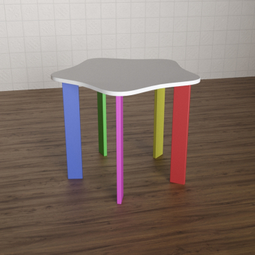 Детский стол «Радужное облачко» - «globural.ru» - Воткинск