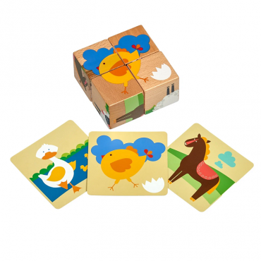 Деревянные кубики "Ферма" - «globural.ru» - Воткинск