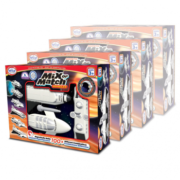 Магнитный конструктор Транспорт "Смешай и собери". Серия Космос Комплект на группу - «globural.ru» - Воткинск