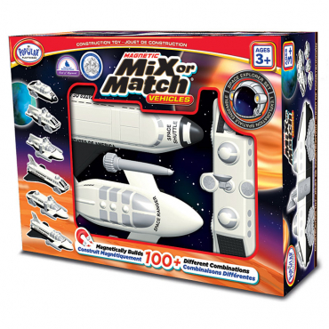 Магнитный конструктор Транспорт "Смешай и собери". Серия Космос   Стартовый набор - «globural.ru» - Воткинск